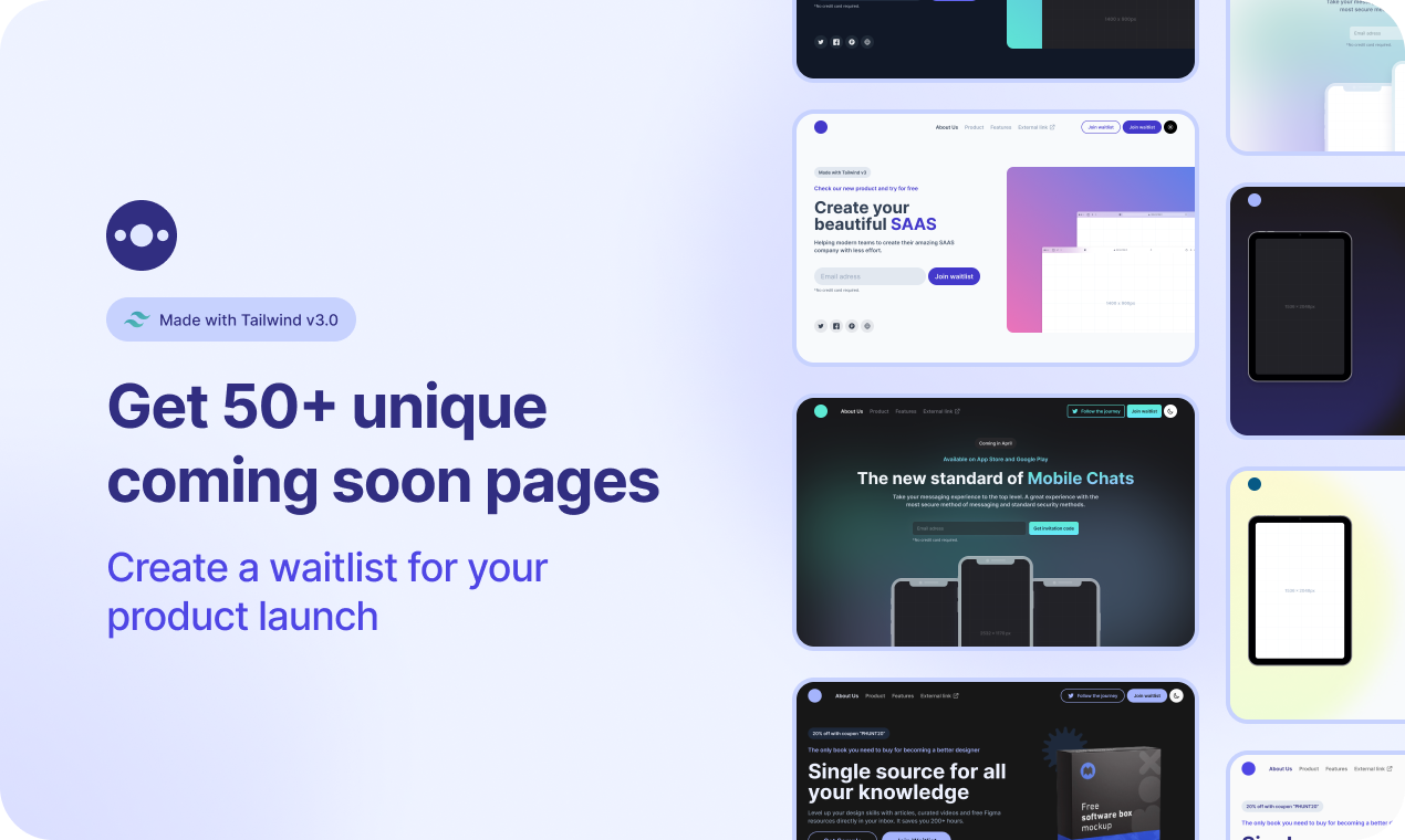Coming Soon UI Kit