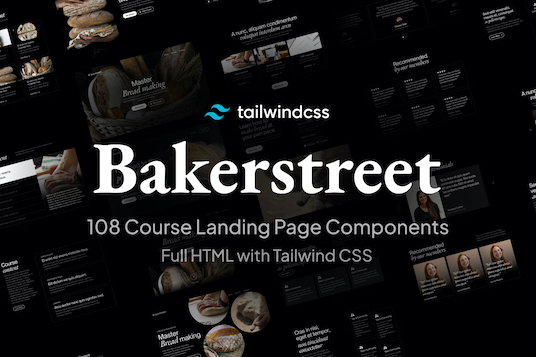 Bakerstreet Dark UI Kit