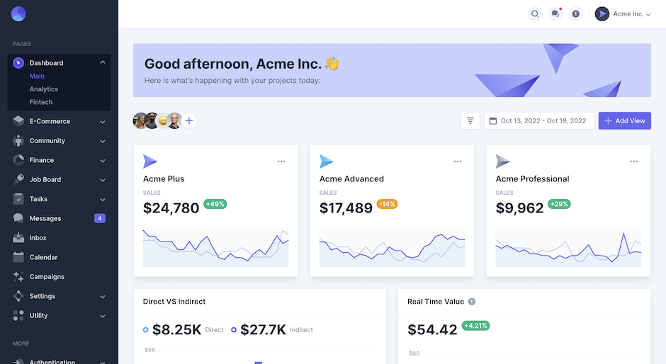 Mosaic Admin Template