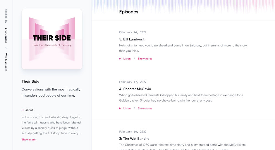Transmit Podcast Template
