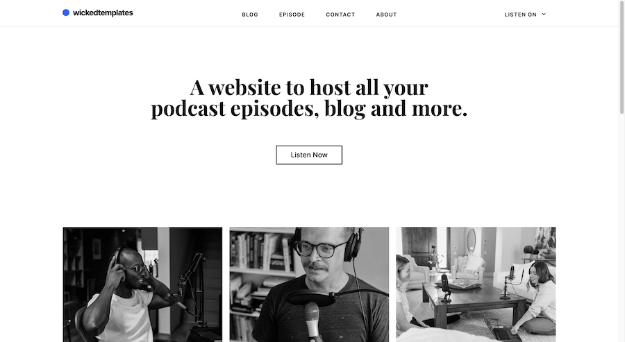 Podcaster Starter Template