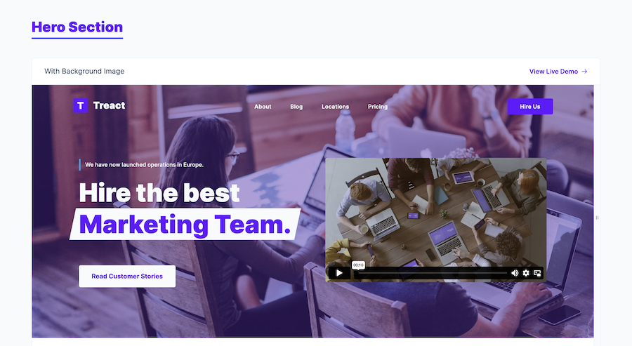 Treact React Components