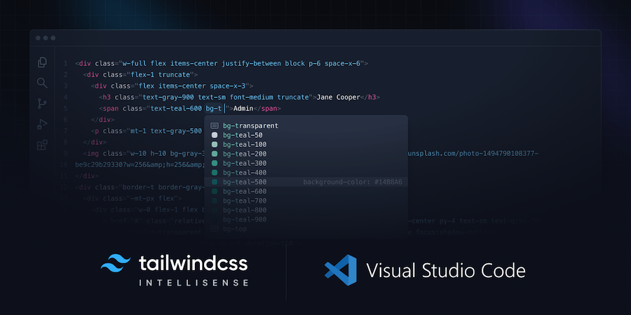 Tailwind CSS IntelliSense