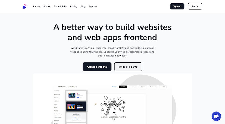 Windframe Landing Page Builder