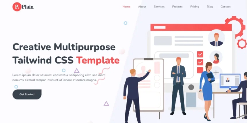 Plain Business Landing Page