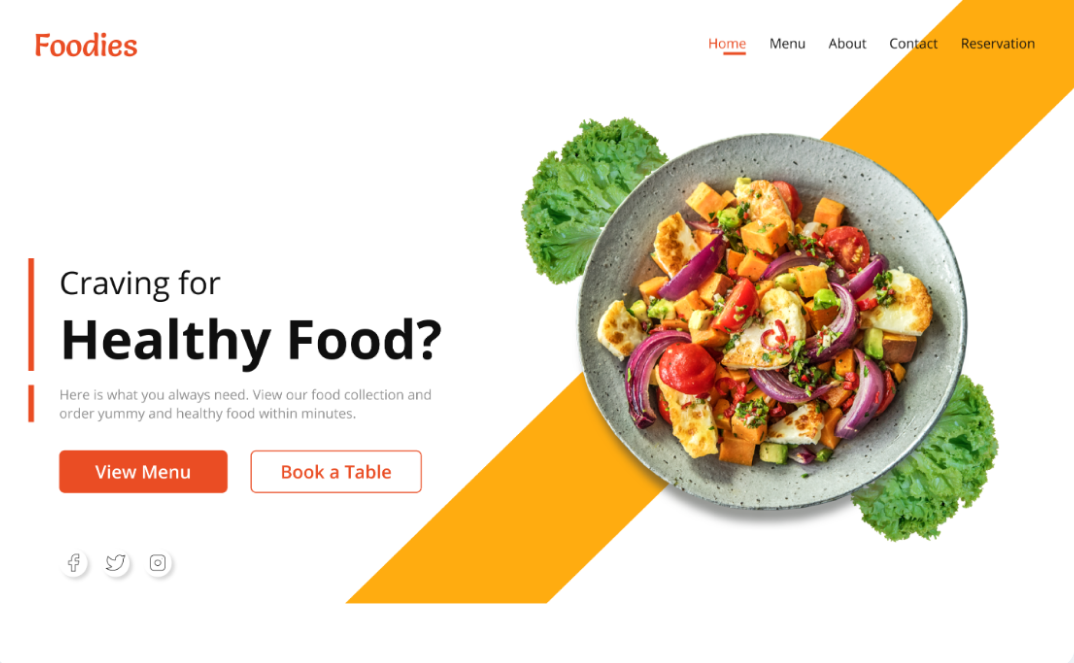 Foodies Restaurant Template