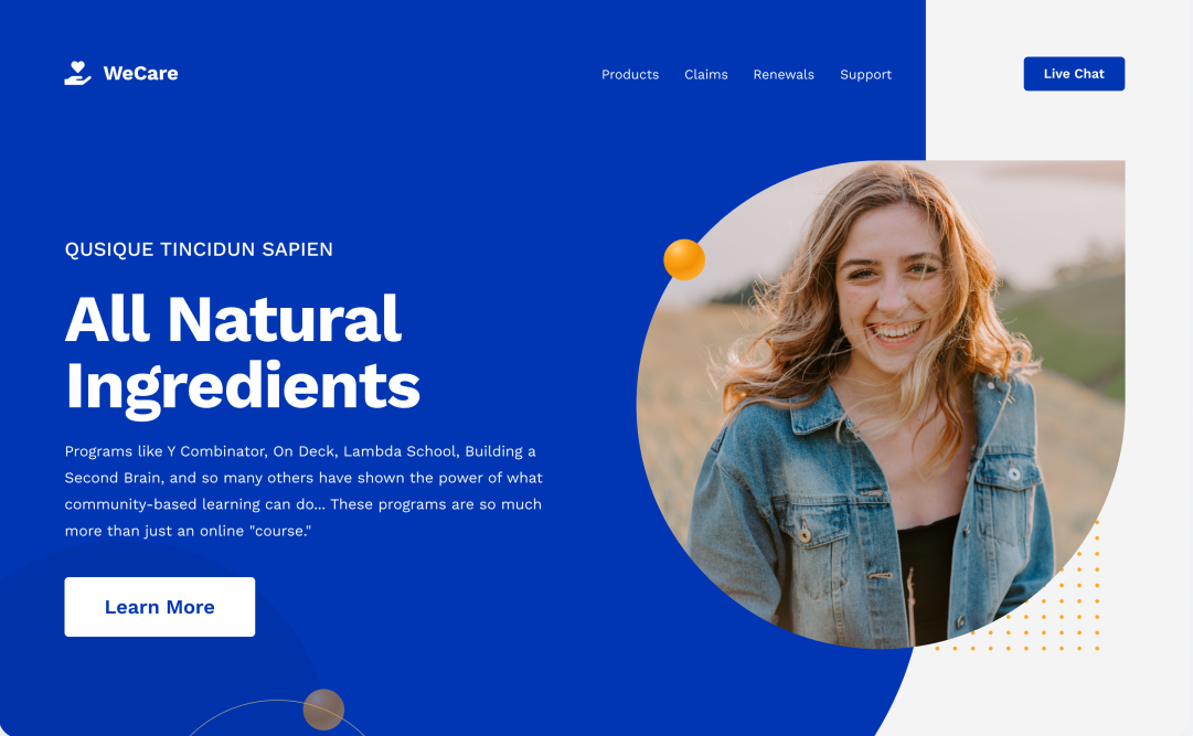 Wecare Healthcare Template