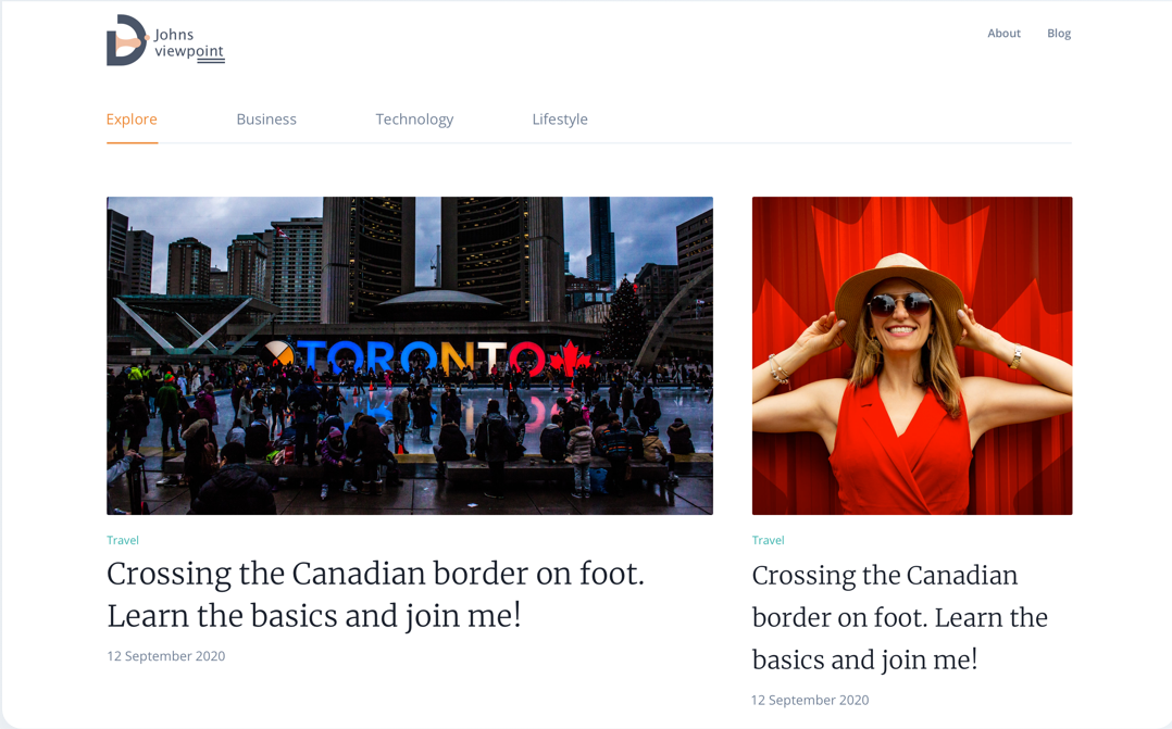 Personal blog Template