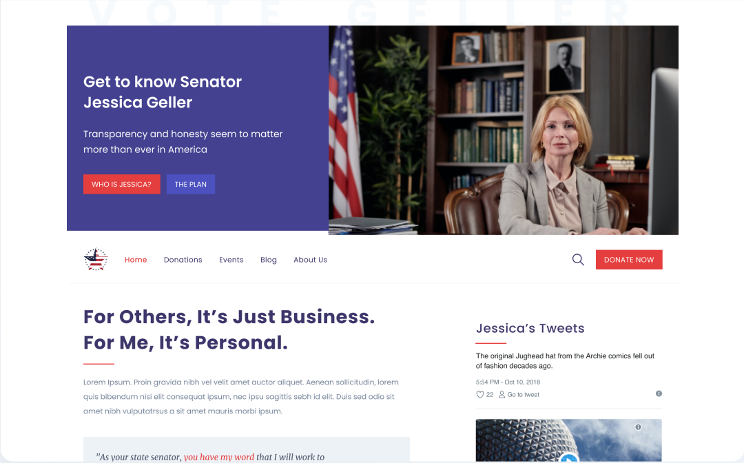 Political Campaign Template