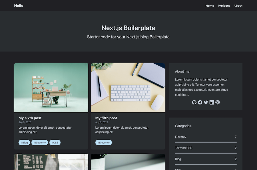 Next.js Blog Template