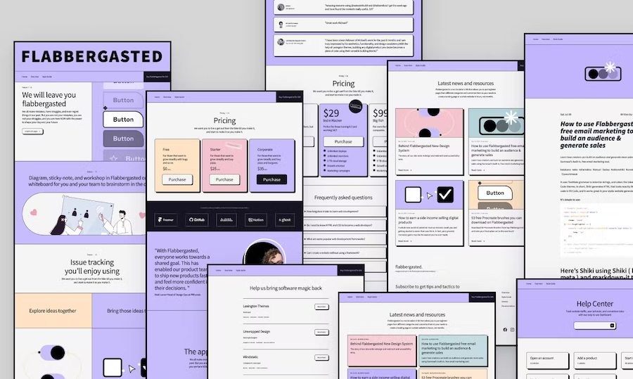 Flabbergasted Brutalist Astro Template