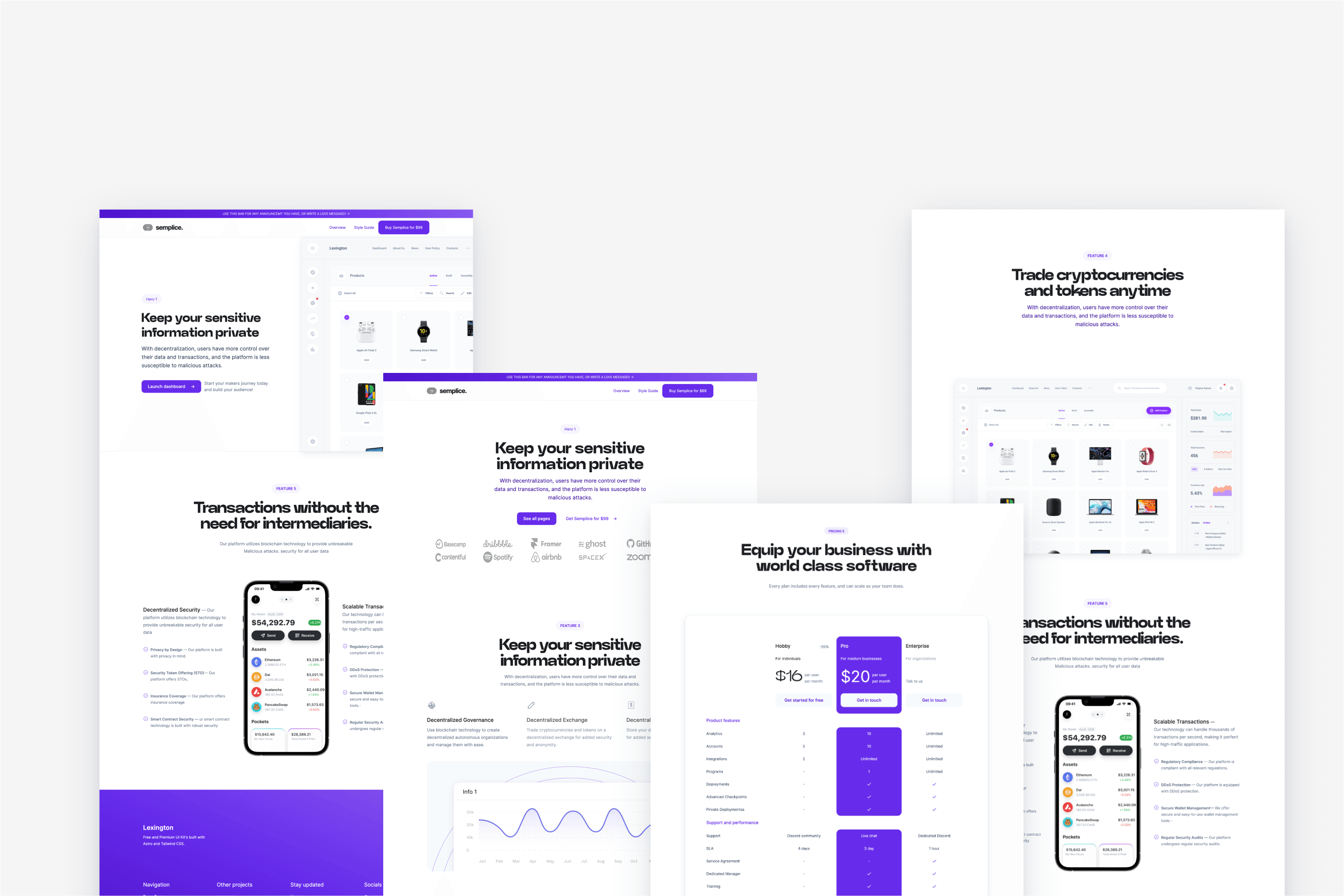 Semplice Astro Landing Template