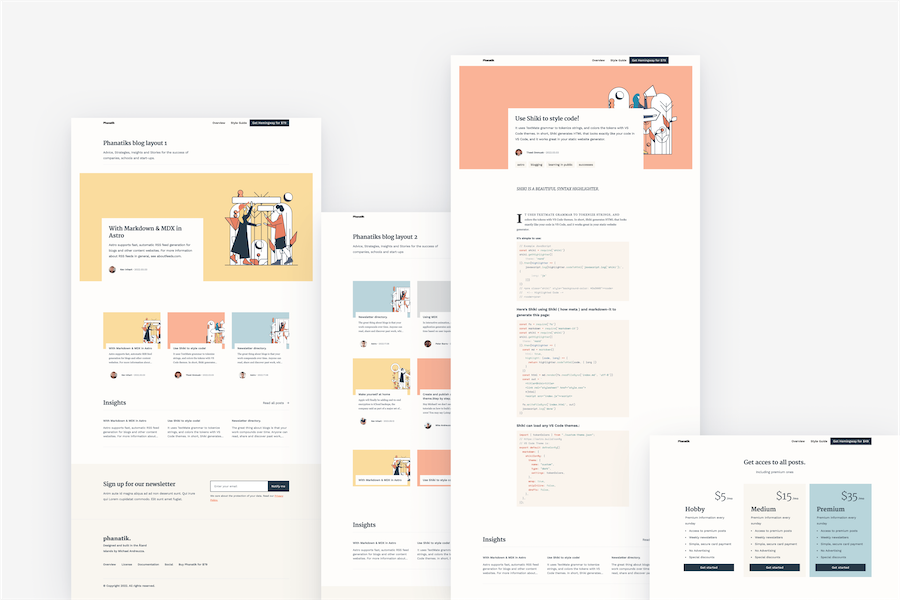 Phanatik Astro Blog Template