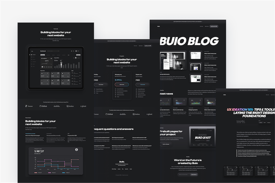 Buio Astro Tailwind Template