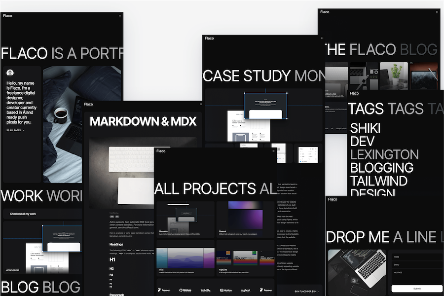 Flaco Tailwind Portfolio Template