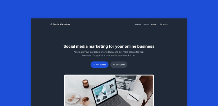 Marketing Web App