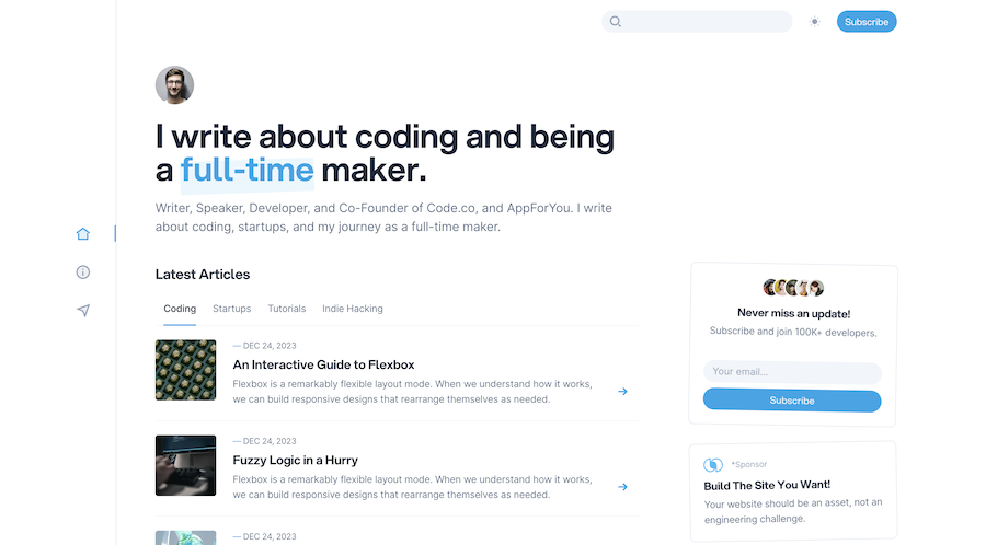 DevSpace Personal Blog Template