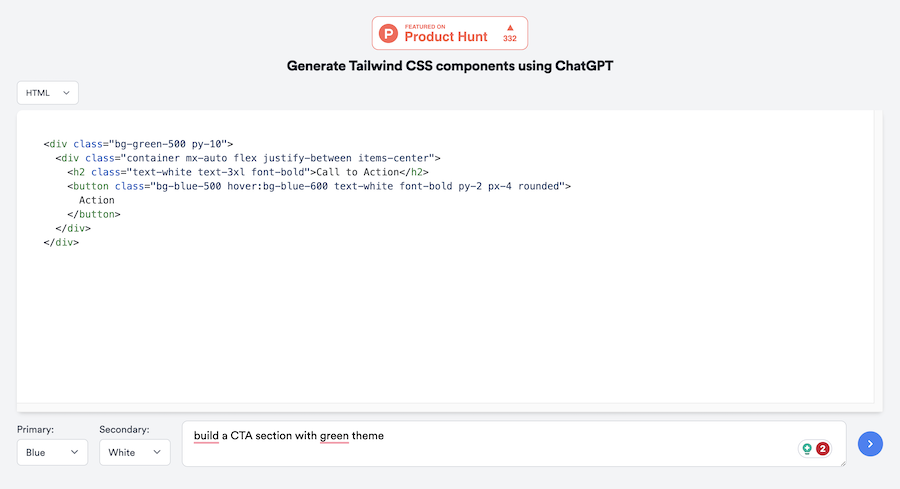 ChatGPT Tailwind Components