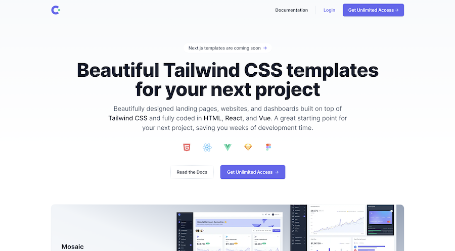 Cruip Tailwind Library