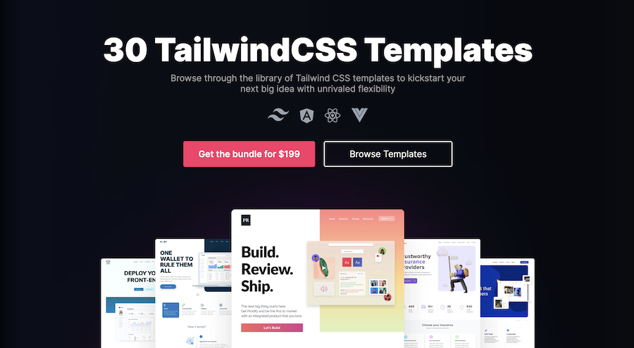 Tailwind UI Kit Templates