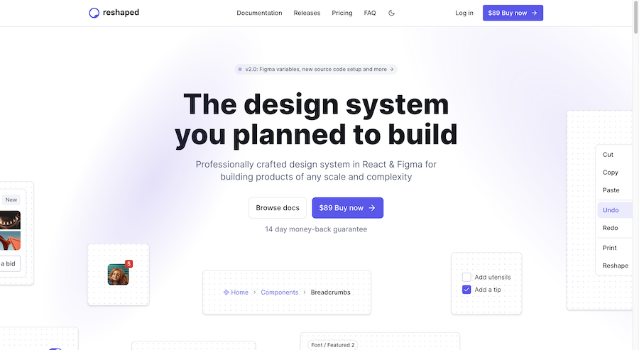 Reshaped Component Library