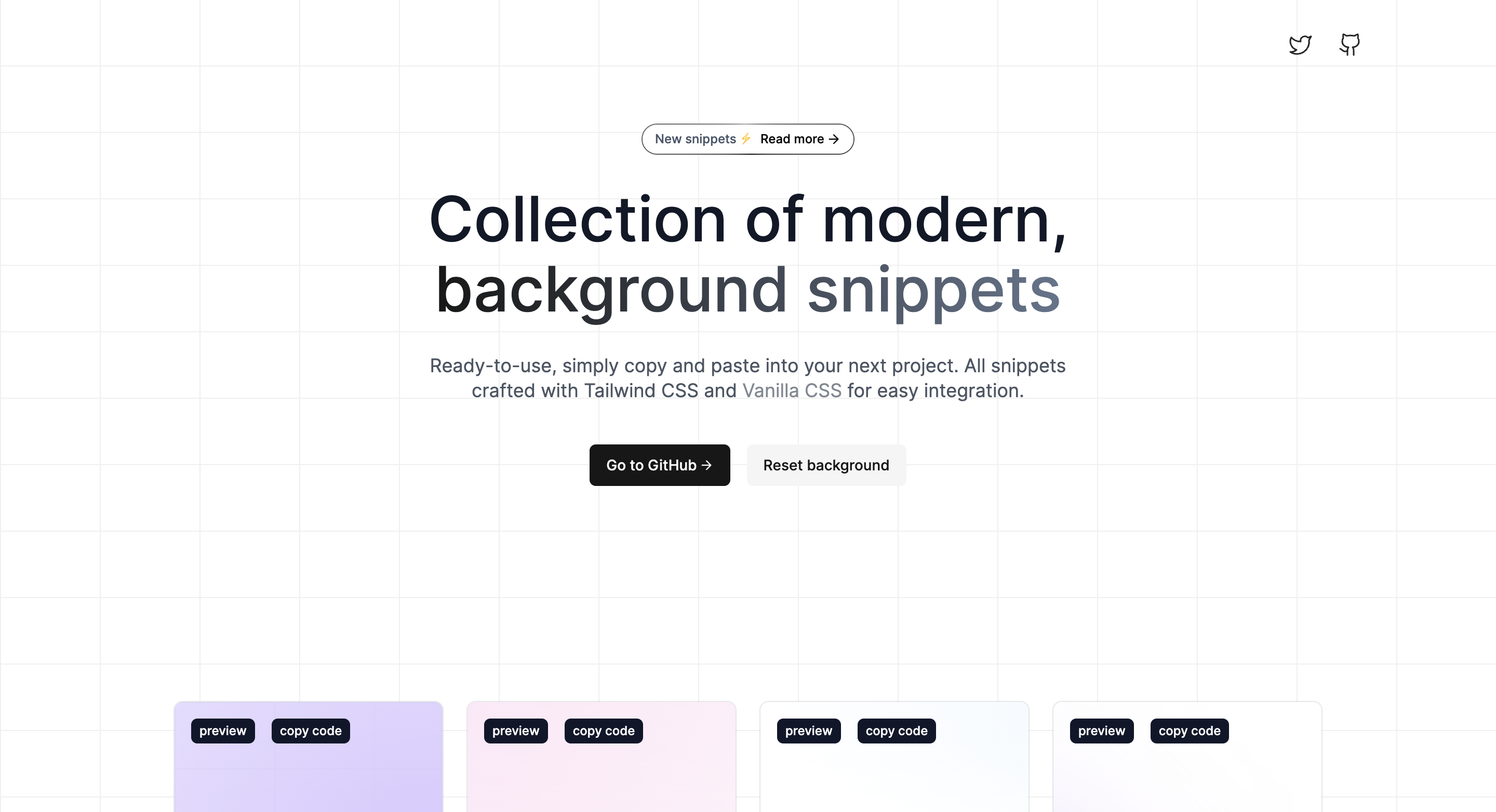Tailwind Background Snippets